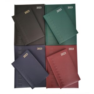 Square mock leather diaries